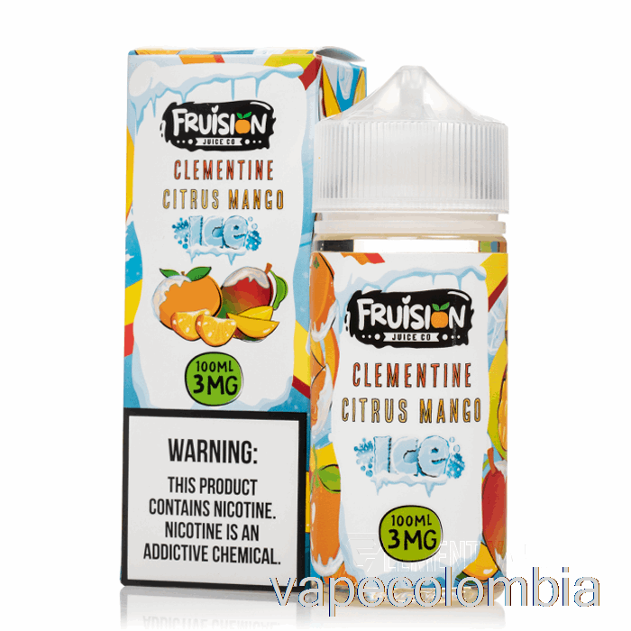 Vape Kit Completo Clementina Helada Mango Cítrico - Fruision Juice Co - 100ml 6mg